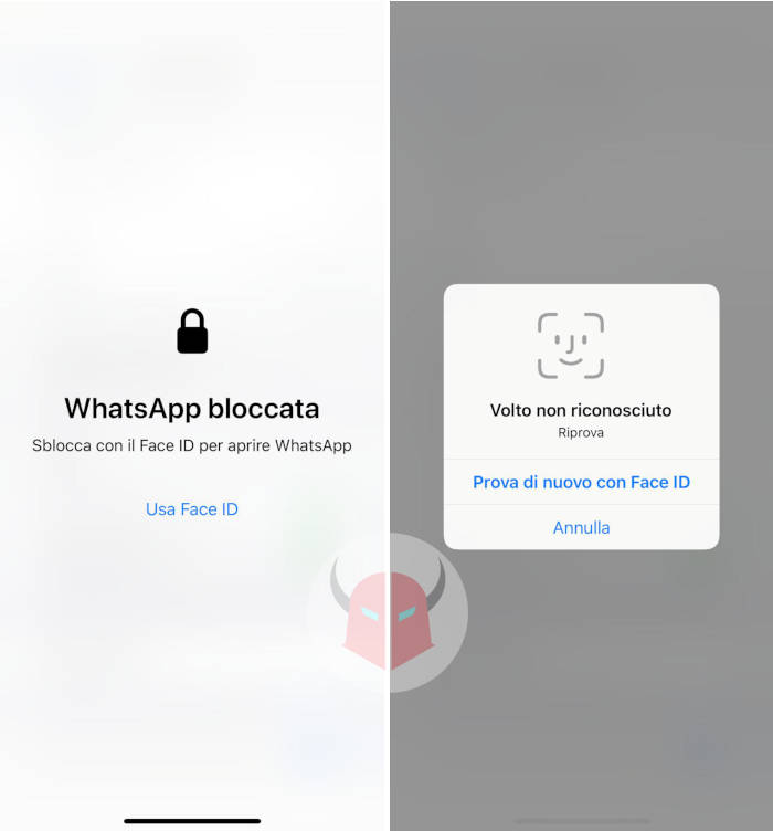 come bloccare contatto WhatsApp password