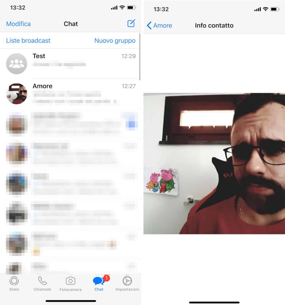 come sbloccare un contatto su WhatsApp visualizzazione foto profilo