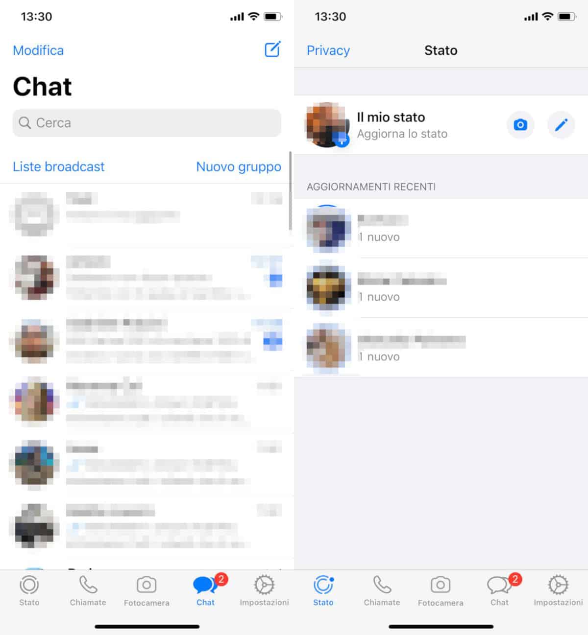 come sbloccare un contatto su WhatsApp visualizzazione storie