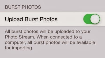 Come caricare le foto scattate in modalità Burst su iCloud