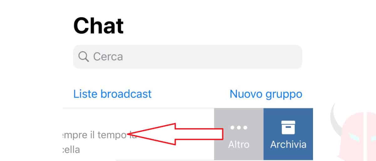 come nascondere un contatto WhatsApp archiviazione