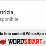 foto contatti whatsapp non si vedono