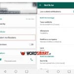 come personalizzare notifiche WhatsApp