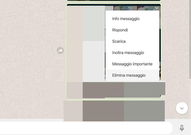 eliminare le foto e i video da WhatsApp parzialmente PC