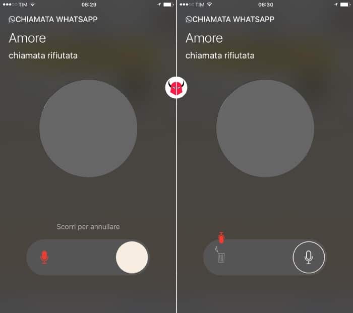 come attivare segreteria WhatsApp su iOS registra e annulla messaggio vocale