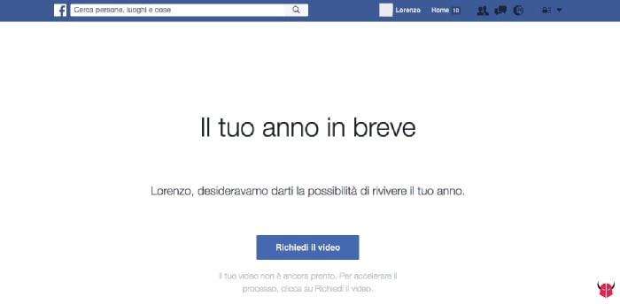 come fare Facebook Year in Review 2016 problemi