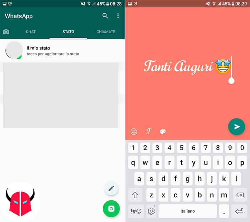 come mandare stesso messaggio a più persone WhatsApp Stato