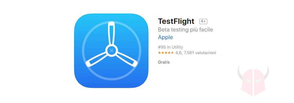 applicazione TestFlight di apple