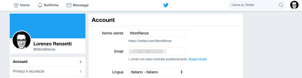 come cancellarsi da Twitter riutilizzare nome