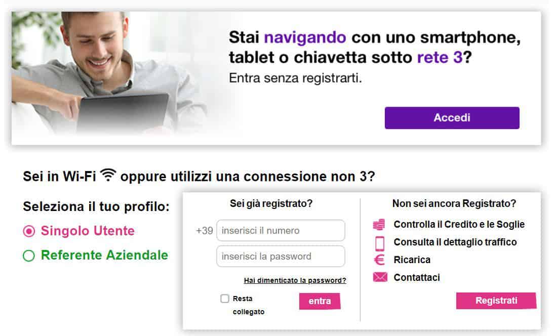 come controllare i giga di internet sito ufficiale Tre