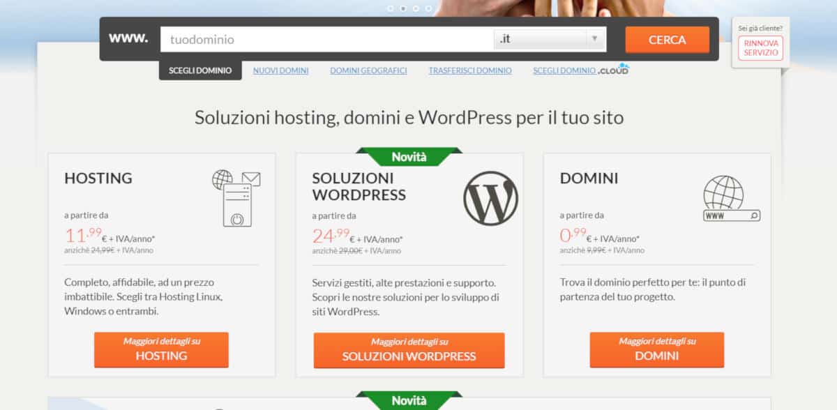 come aprire un blog hosting Aruba