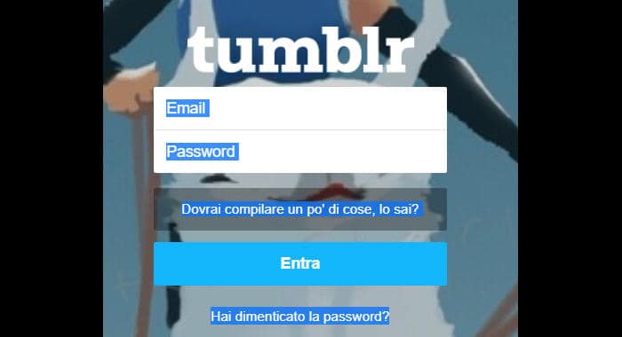 come aprire un blog su Tumblr