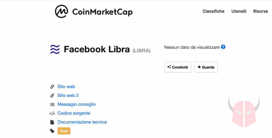 come comprare Facebook Libra valore CoinMarketCap