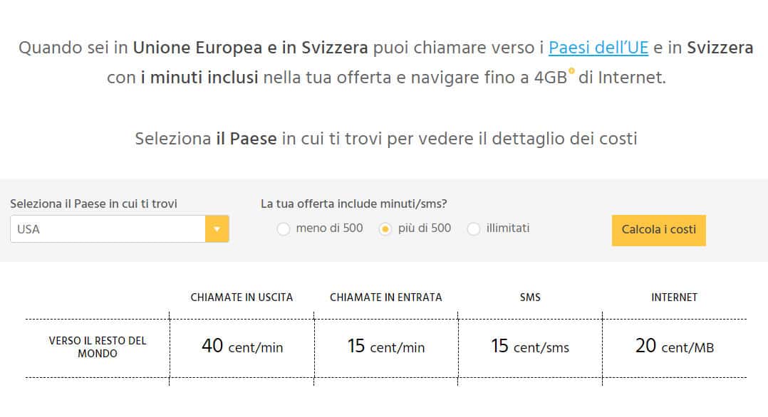 come navigare all'estero Fastweb