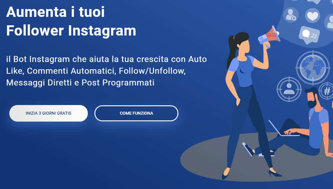 migliori app per hashtag Instagram bot Instarazzo