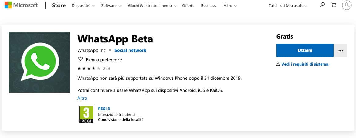 come diventare un beta tester di WhatsApp Microsoft Store