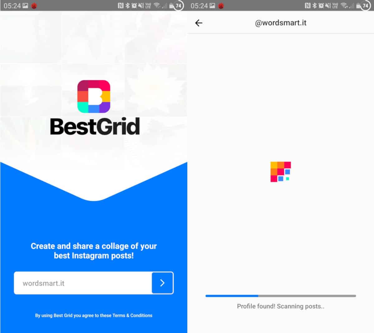 come fare i ricordi su Instagram app Best Grid