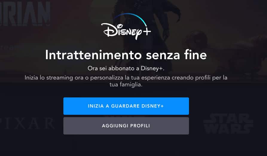 come avere Disney plus conferma iscrizione