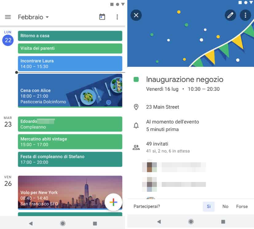 come trasferire i dati da Android ad Android Google Calendar