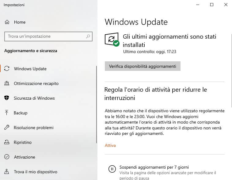 come velocizzare Windows 10 aggiornamenti sistema operativo