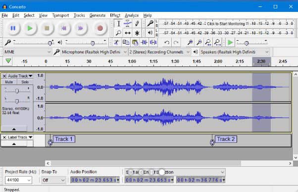 come fare un podcast Audacity GUI