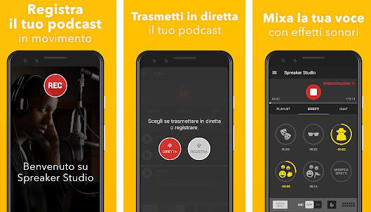 come fare un podcast app Spreaker Studio