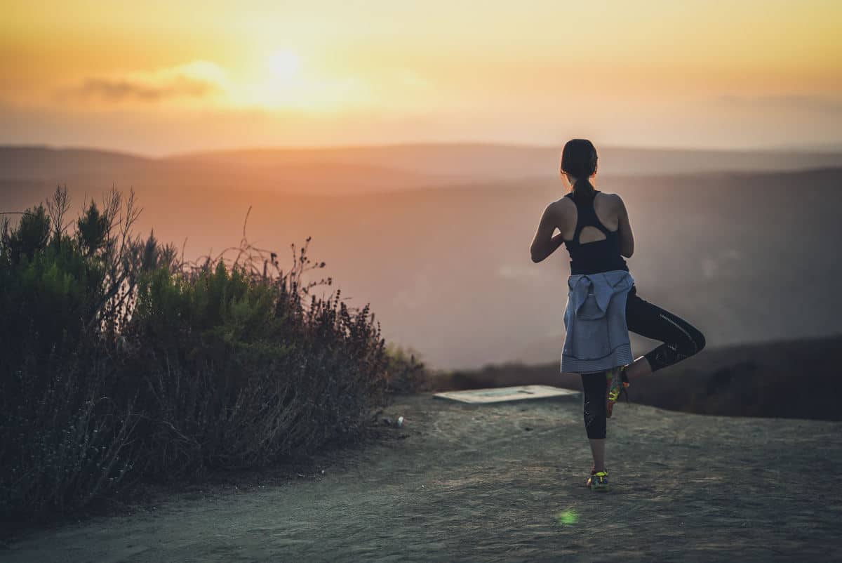 app per allenamento concetto di yoga