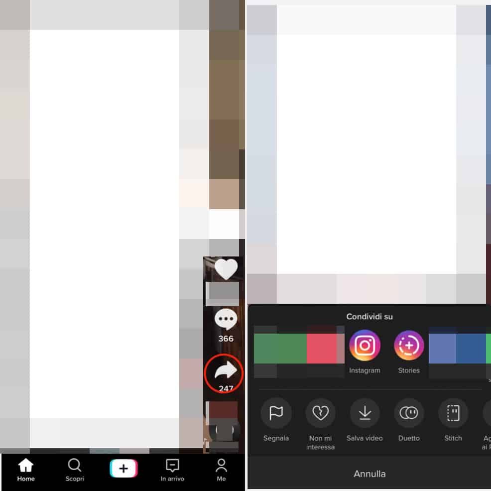 condividere un video di TikTok su Instagram