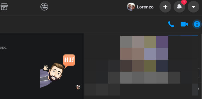 opzione videochiamata gruppo Facebook Messenger