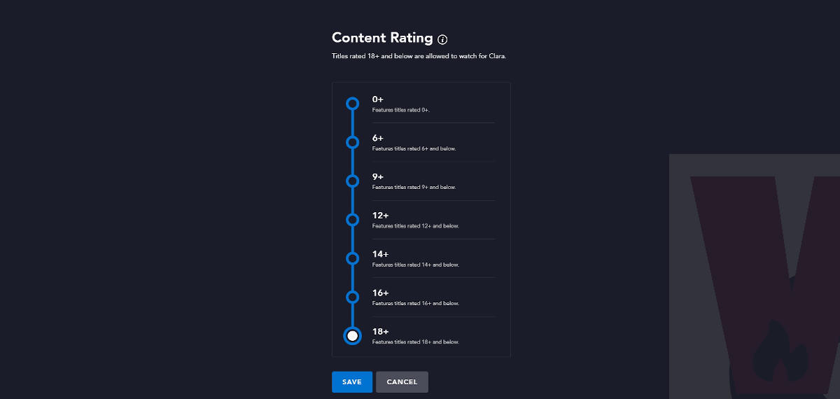 content rating Disney Plus