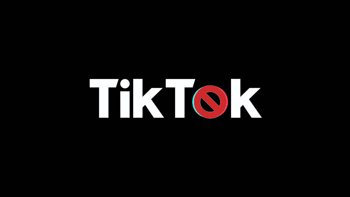 TikTok non funziona icona app con divieto