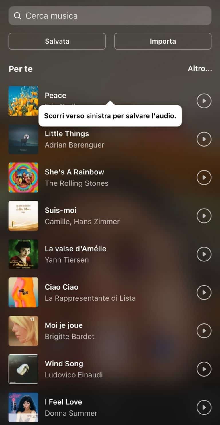 Come aggiungere canzoni nei Reels Instagram Wordsmart.it